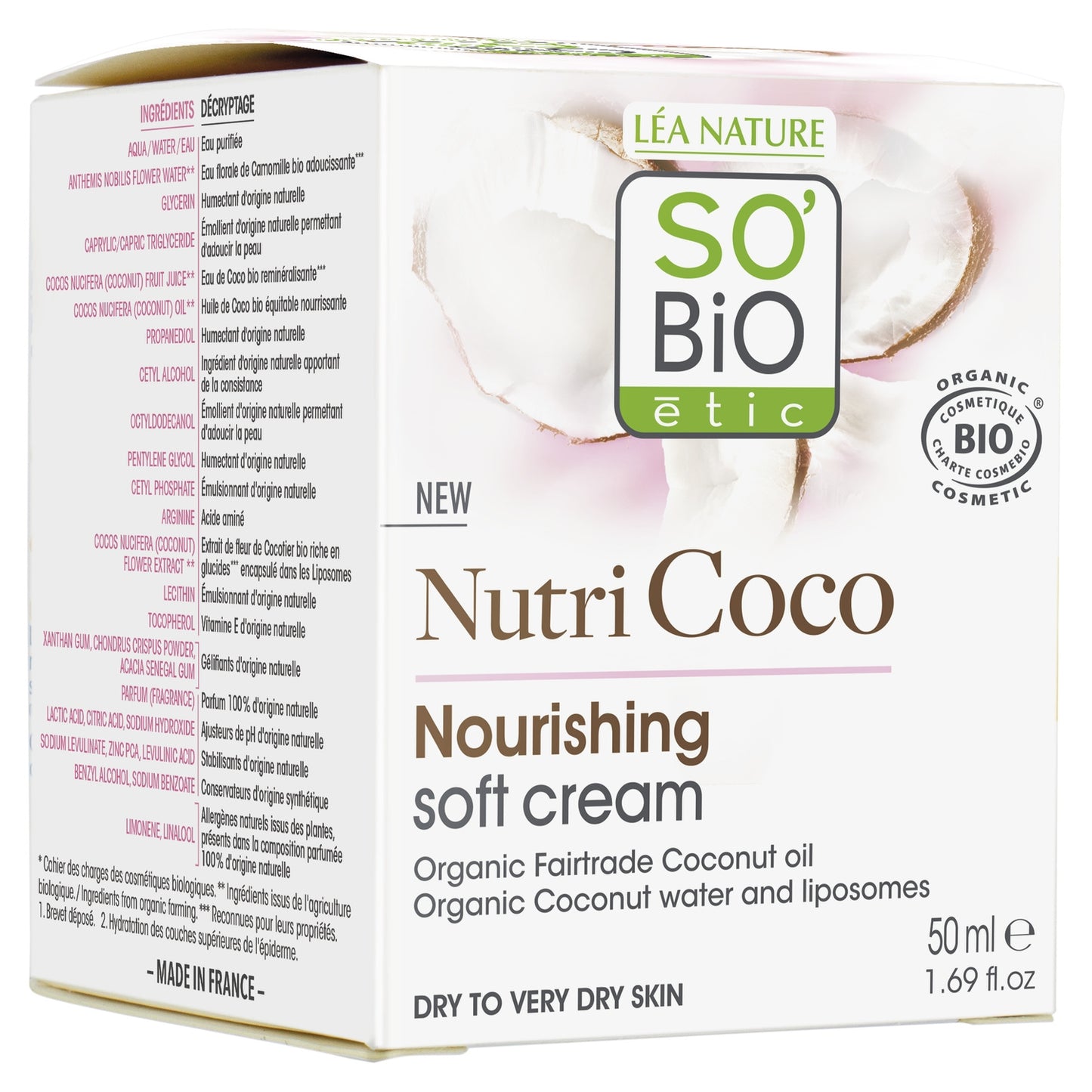 Nutri Coco Bio Nährende Schmelzcreme SO'BIO ETIC
