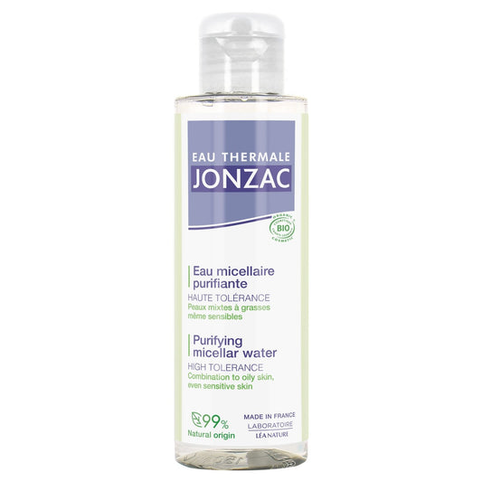 Eau Micellaire Visage Peau Mixte à Grasse Purifiante 0% Alcool Bio EAU THERMALE JONZAC le flacon de 100mL