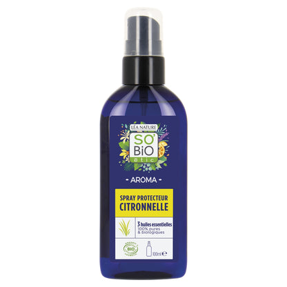 Huile Corps Protectrice Citronnelle 3 Huiles Essentielles Aroma Bio SO'BIO ETIC 