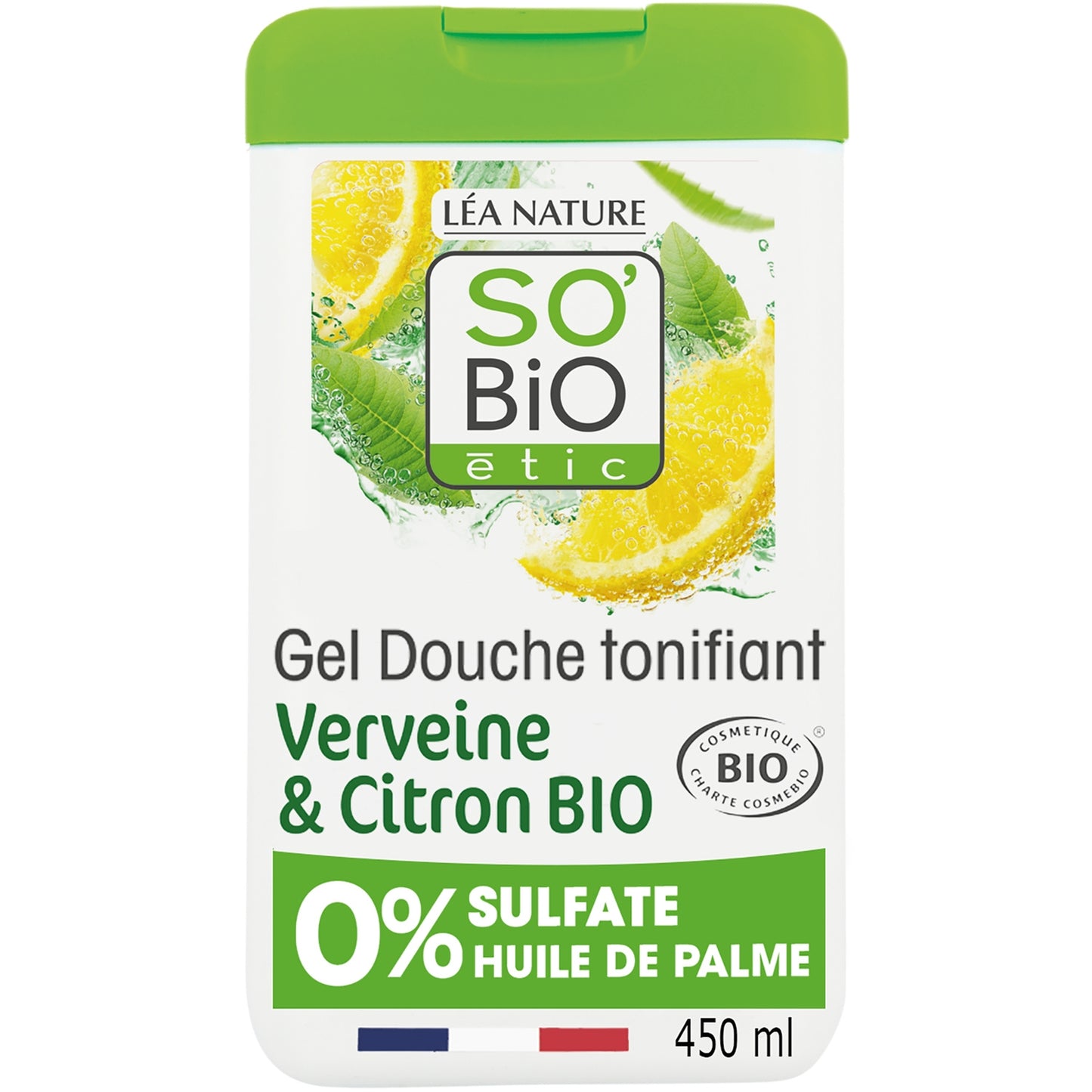 SO'BIO ETIC Bio-Duschgel mit Eisenkraut und Zitrone