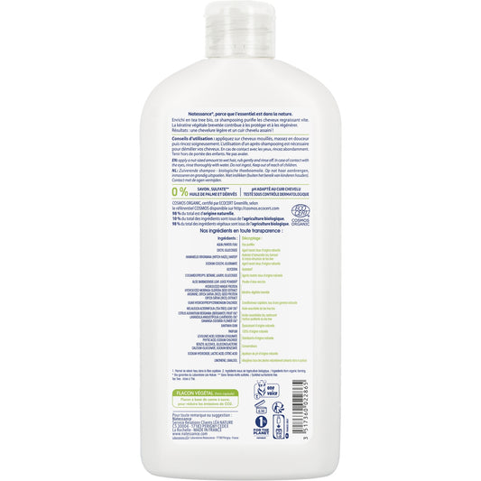 Shampoing Cheveux Normaux à Gras Purifiant Tea Tree Bio et Kératine Végétale Bio LEA NATURE