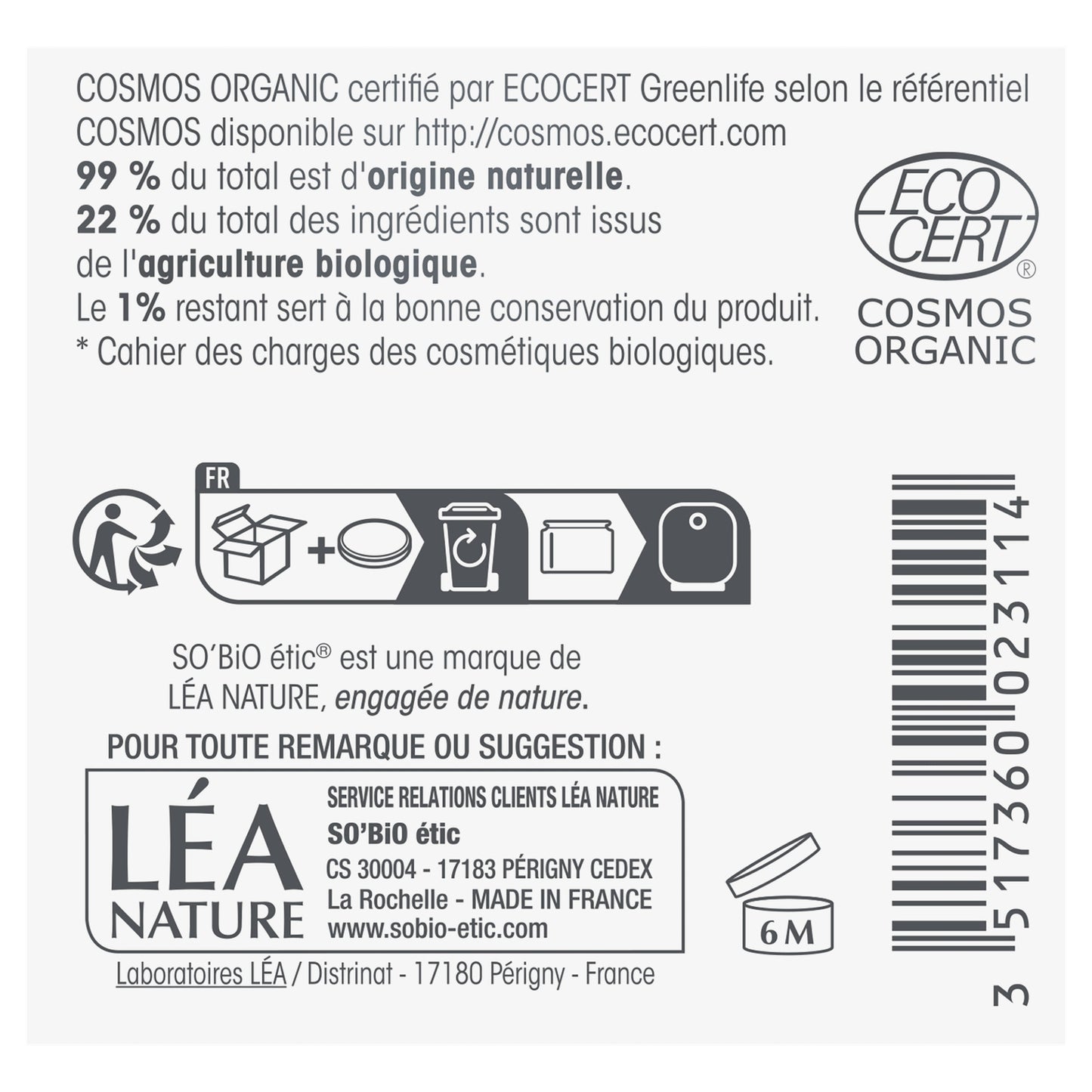 Nährcreme für reife Haut Precious Day Bio-Argan SO'BIO ETIC