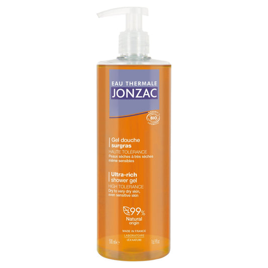 Gel douche Peaux Sèches à Très Sèches Surgras Haute Tolérance Bio EAU THERMALE JONZAC 