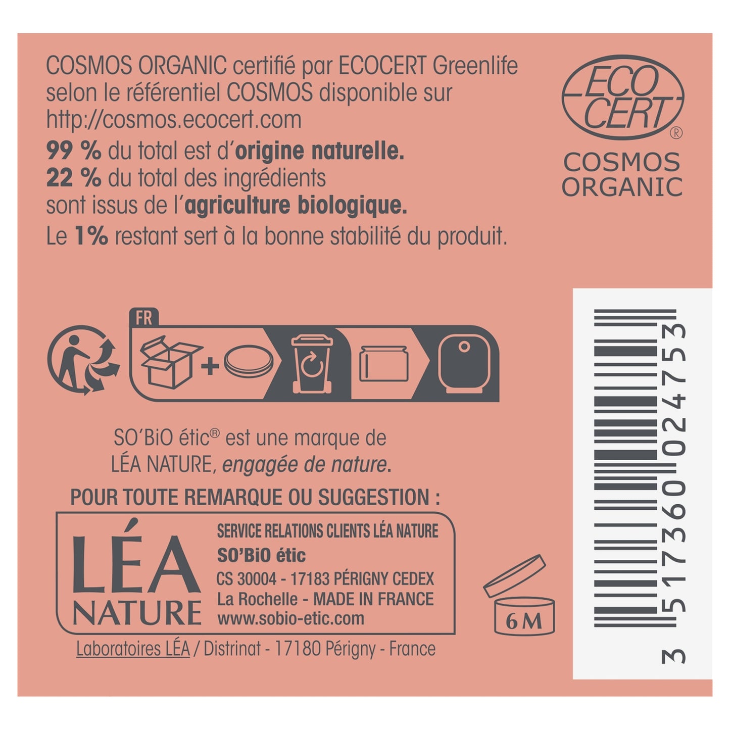 SO'BIO ETIC Bio-Granatapfel-Lift-Nachtcreme zum Aufpolstern und Glätten