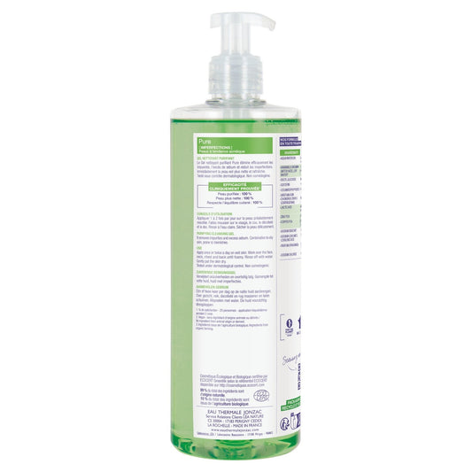 Gel Nettoyant Visage Peau Mixte à Grasse Purifie aux Lumiphénols Antioxydants et Lotus Sacré EAU THERMALE JONZAC