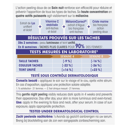 Crème Nuit Anti-Taches Lumi’lys Peeling Doux Bio SO'BIO ETIC 
