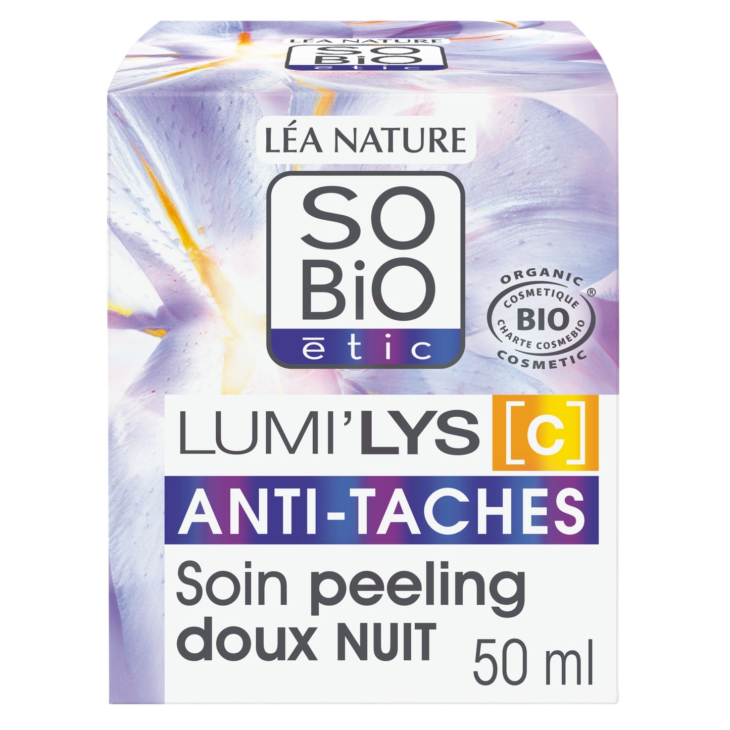 Crème Nuit Anti-Taches Lumi’lys Peeling Doux Bio SO'BIO ETIC 