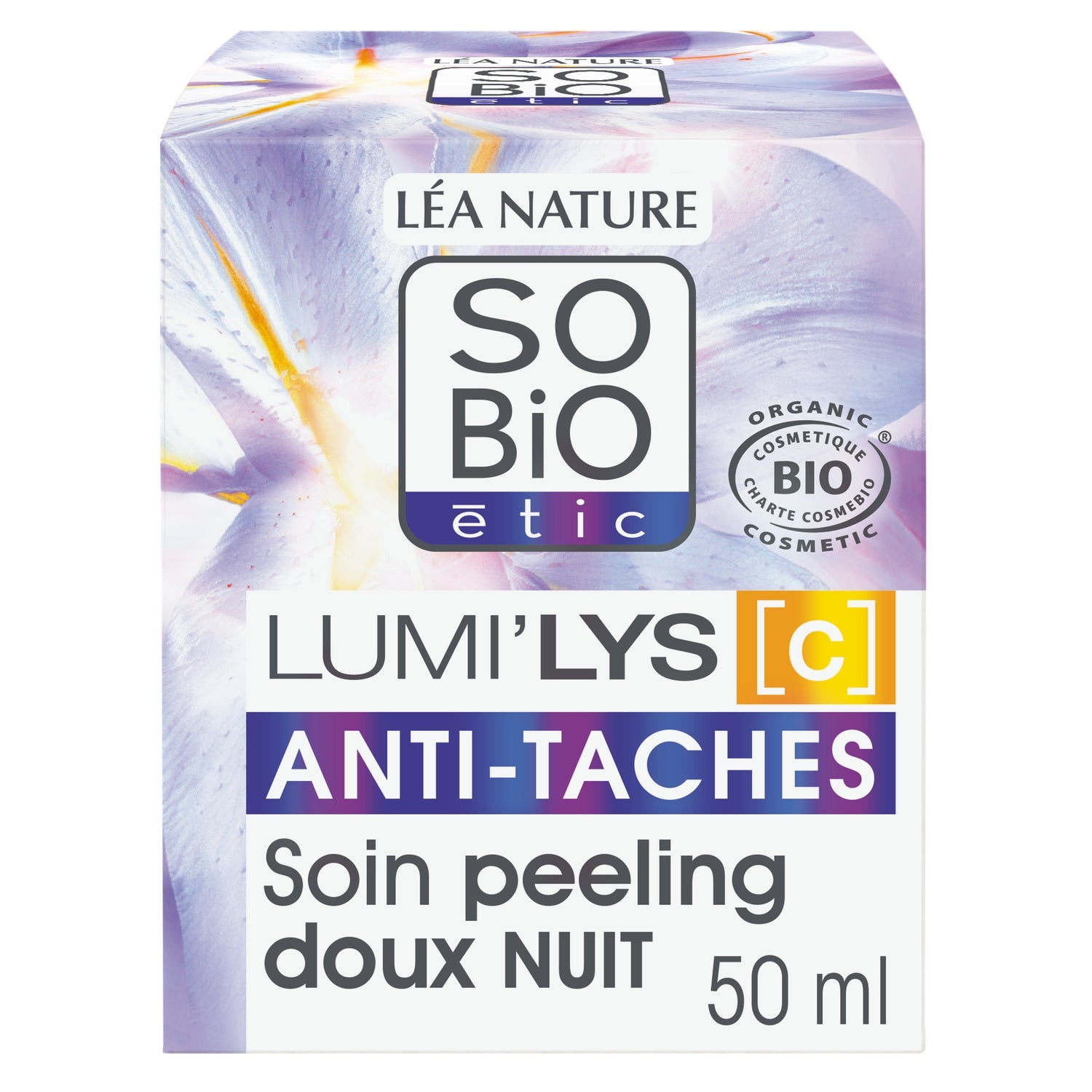 Crème Nuit Anti-Taches Lumi’lys Peeling Doux Bio SO'BIO ETIC 