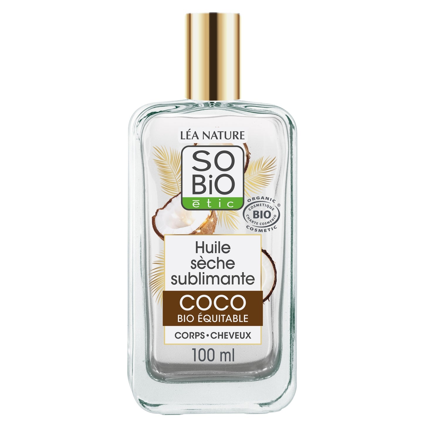 Huile Sèche Corps et Cheveux Coco Bio SO'BIO ETIC 