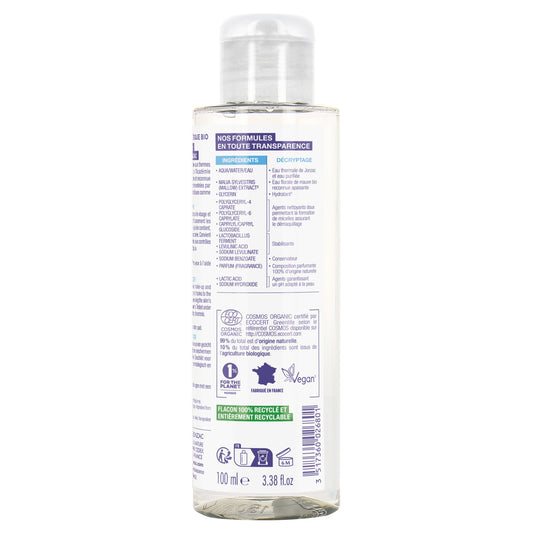 Micellar Water for Face and Eyes, Sensitive Skin, Moisturizing, Soothing, Organic, JONZAC THERMAL WATER