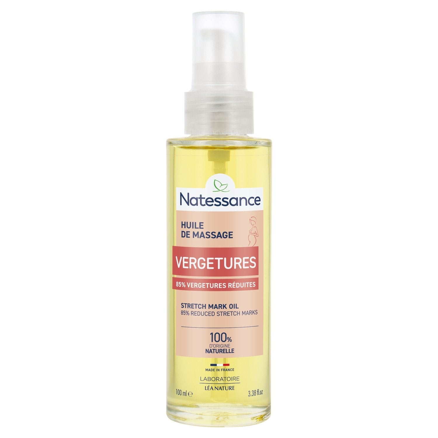Huile Corps Vergetures Prévient et Réduit LEA NATURE le flacon de 100mL