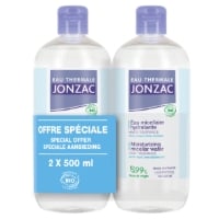 Eau Micellaire Visage Yeux Peau Sensible Hydratante EAU THERMALE JONZAC le lot de 2x500ml