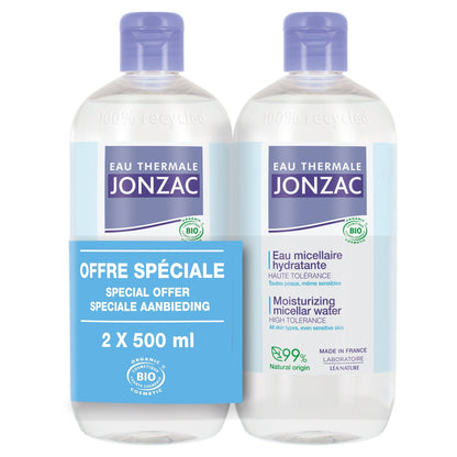 Micellar Water for Face and Eyes, Sensitive Skin, Moisturizing, EAU THERMALE JONZAC