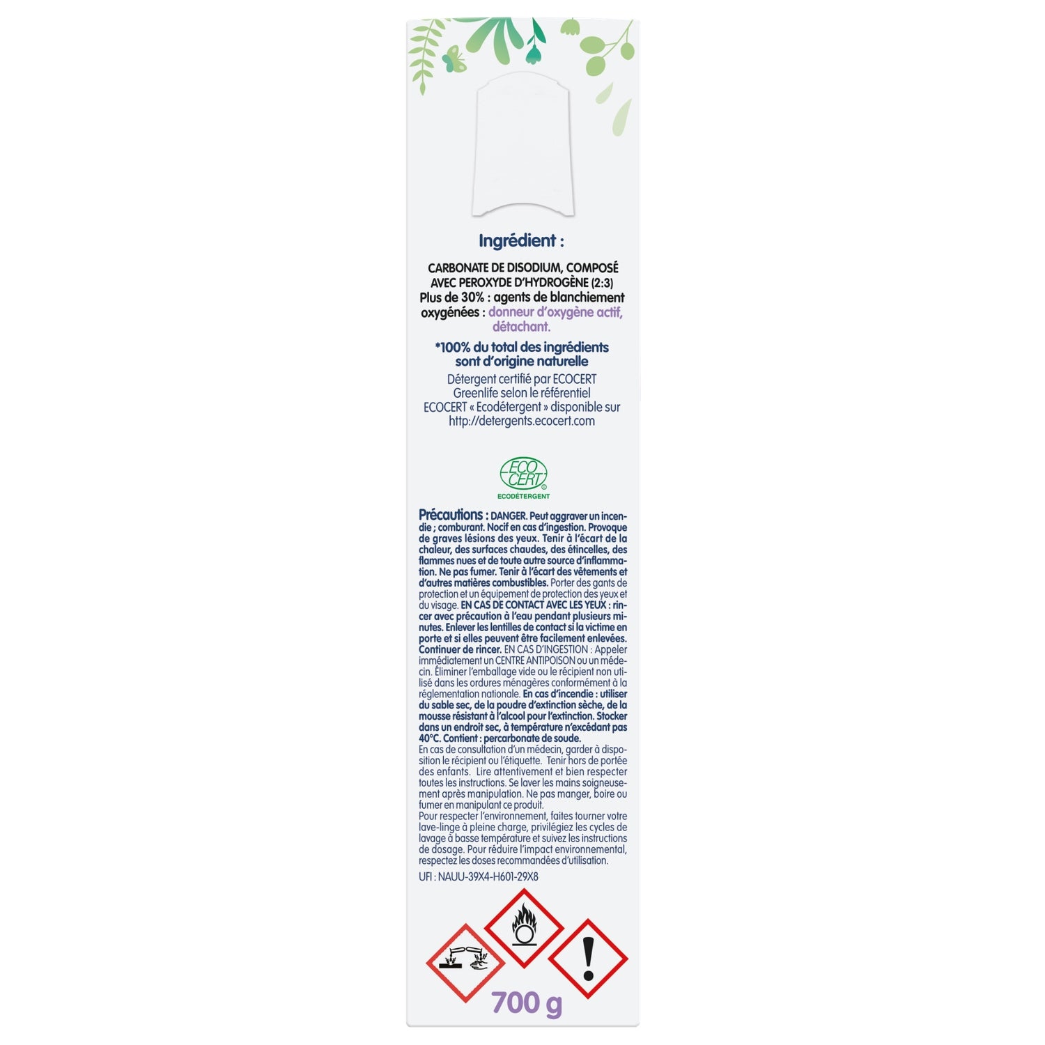 Percarbonate de Soude Détache & Blanchit BIOVIE 