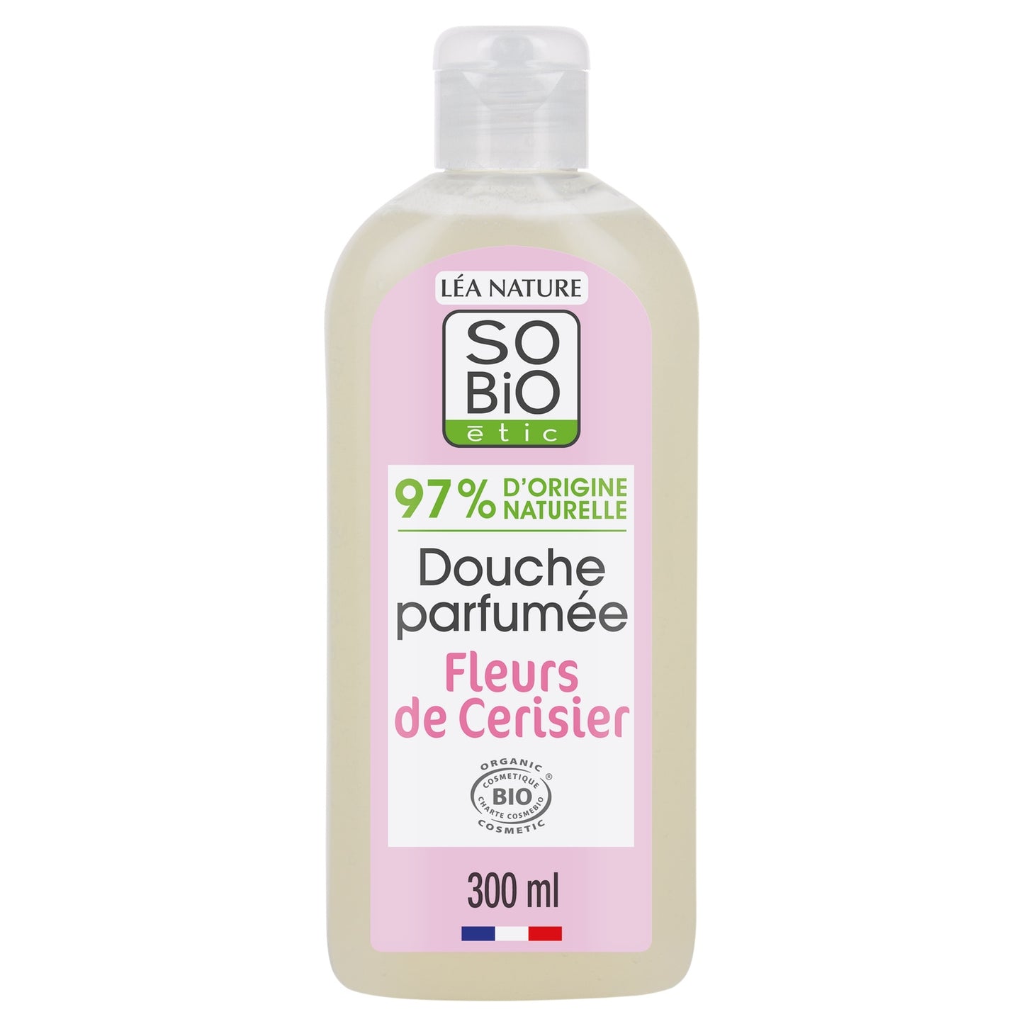 Gel douche Parfum Fleurs De Cerisier SO'BIO ETIC 