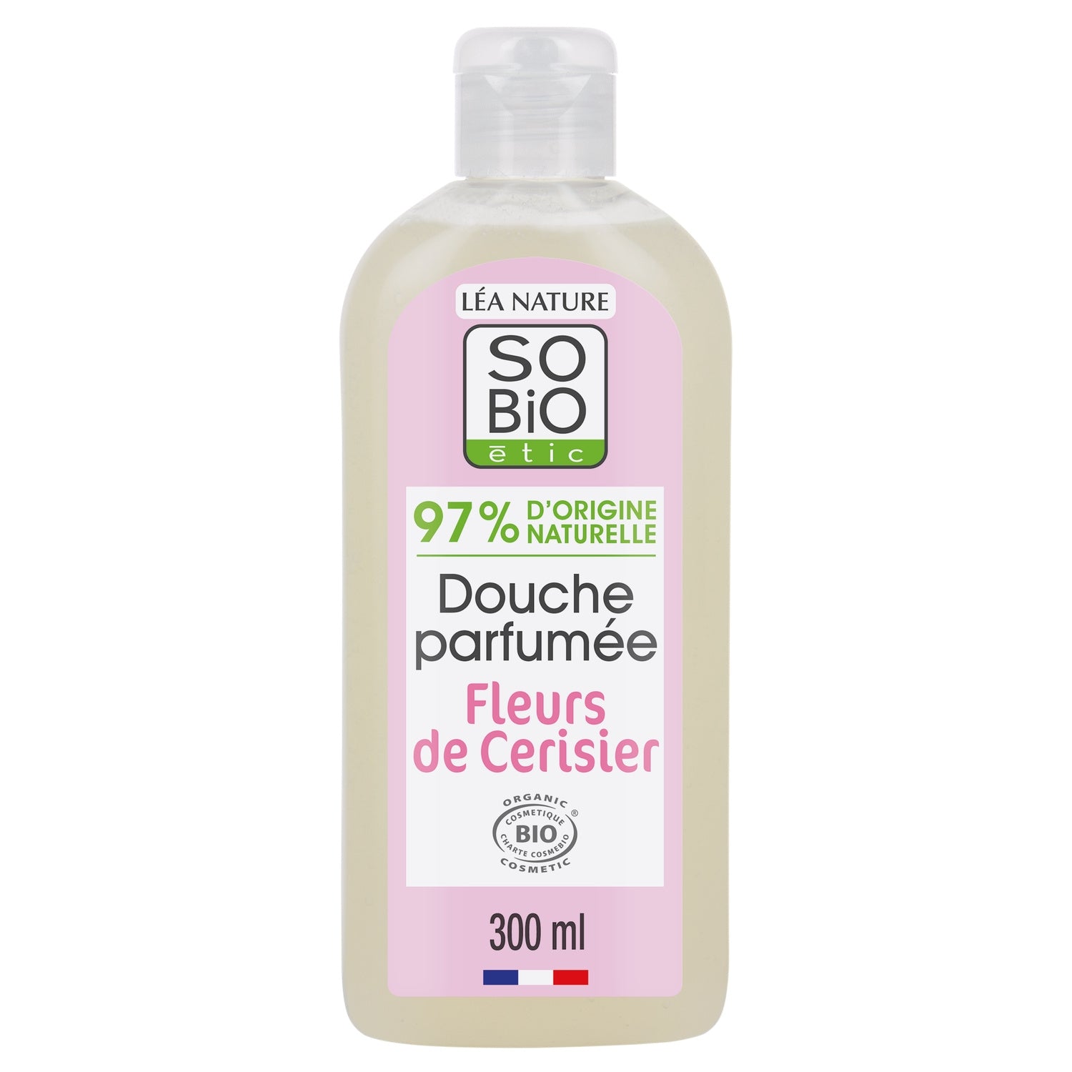 Gel douche Parfum Fleurs De Cerisier SO'BIO ETIC 
