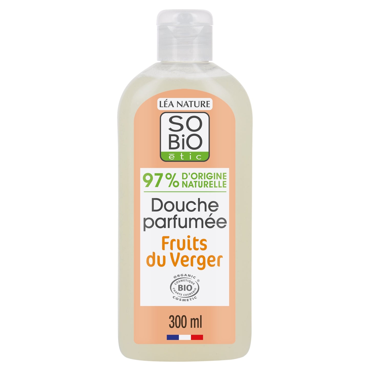 Gel douche Parfumé Fruits du Verger Hydratante SO'BIO ETIC 