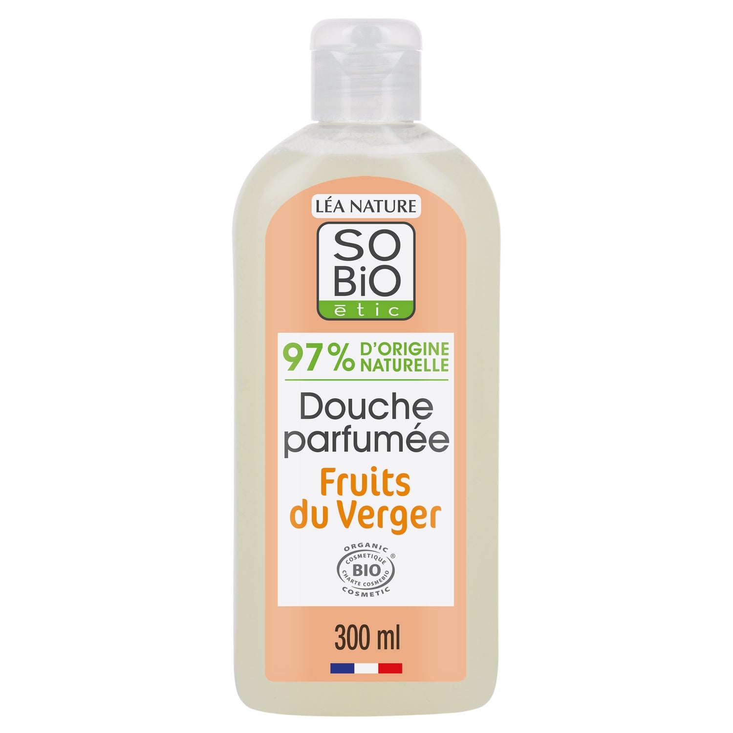 Gel douche Parfumé Fruits du Verger Hydratante SO'BIO ETIC 