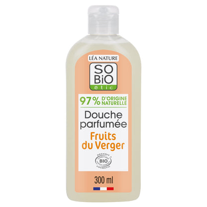 Gel douche Parfumé Fruits du Verger Hydratante SO'BIO ETIC 