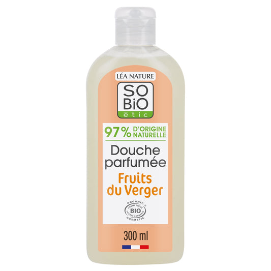 Gel douche Parfumé Fruits du Verger Hydratante SO'BIO ETIC 