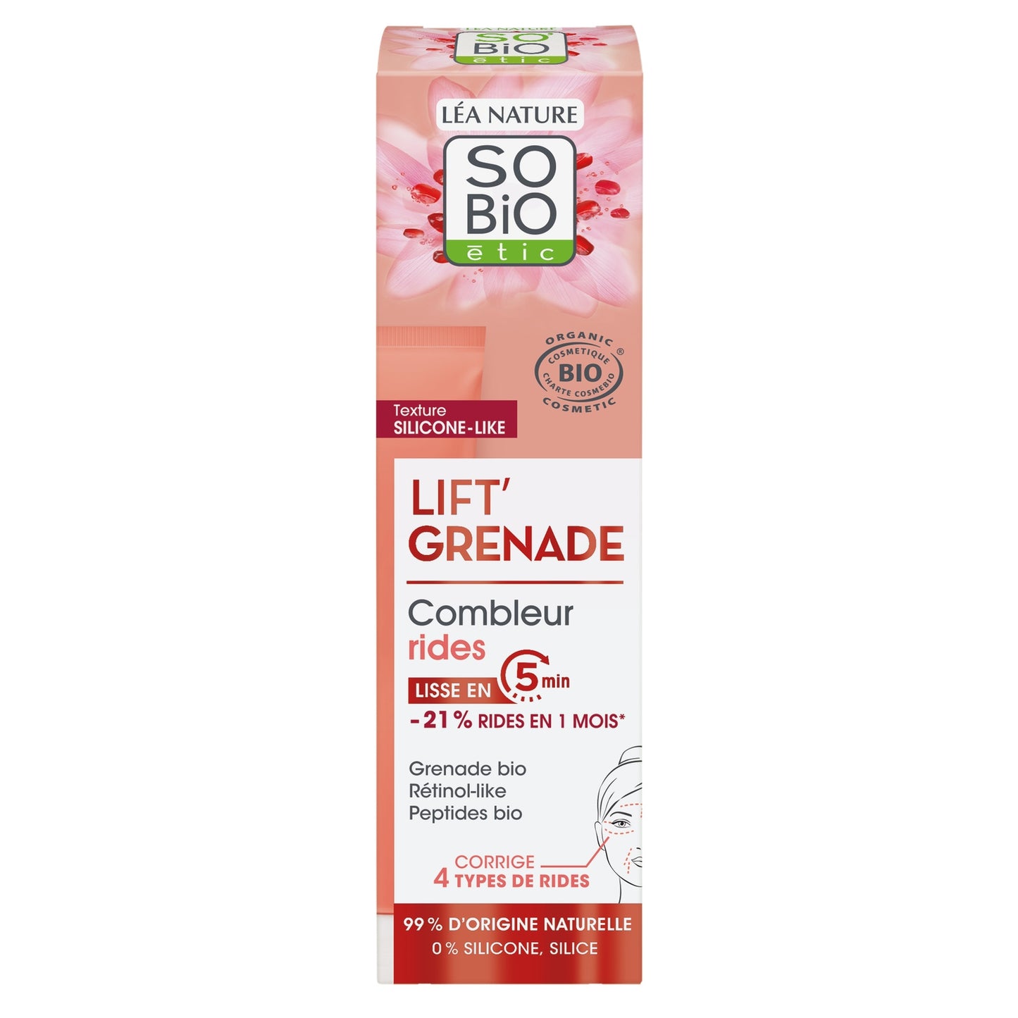 Soin Visage Combleur de Rides Lift'Grenade SO BIO ETIC 