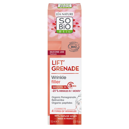 Soin Visage Combleur de Rides Lift'Grenade SO BIO ETIC 