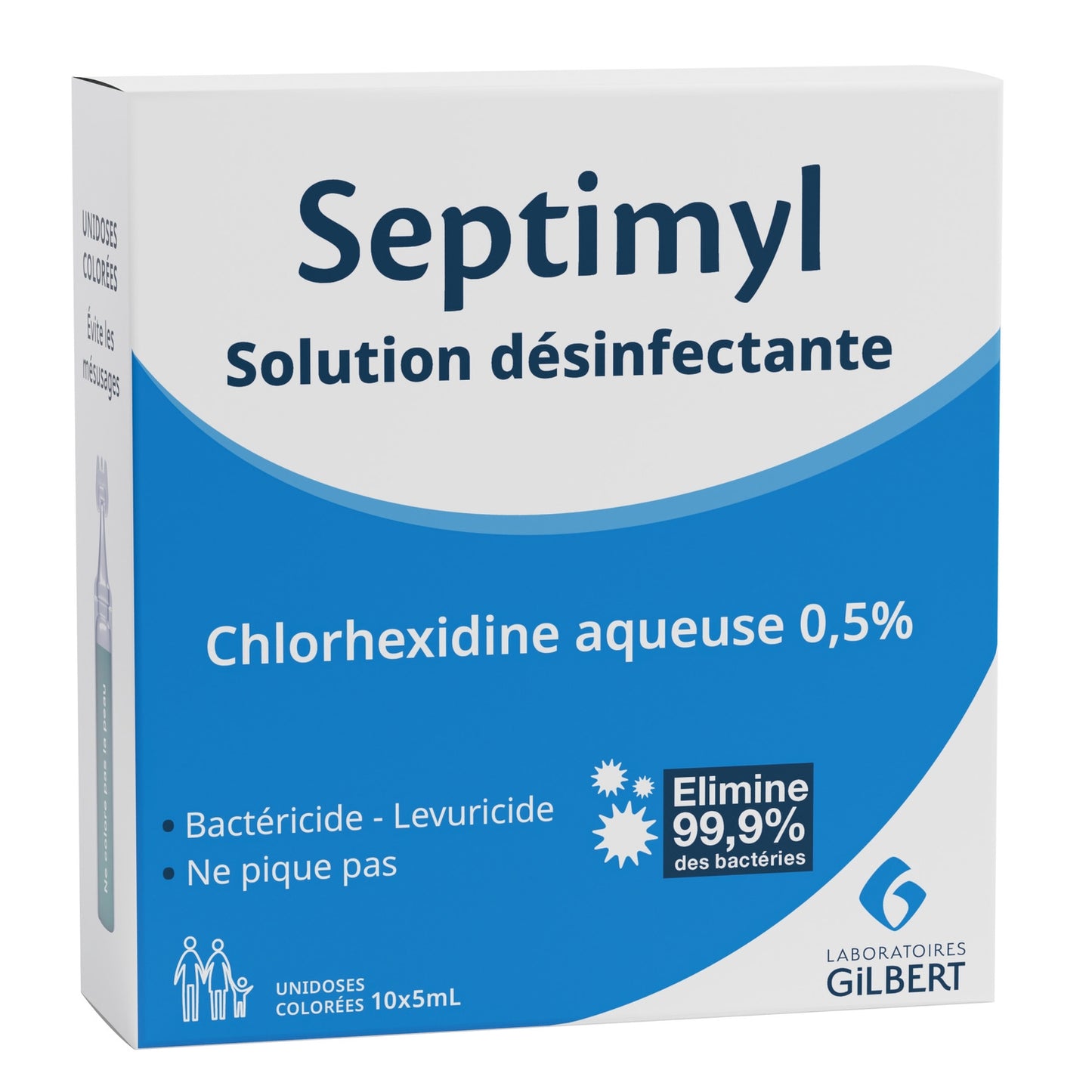 Solution désinfectante Antiseptique Chlorhexidine Digluconate 0,5 % SEPTIMYL 