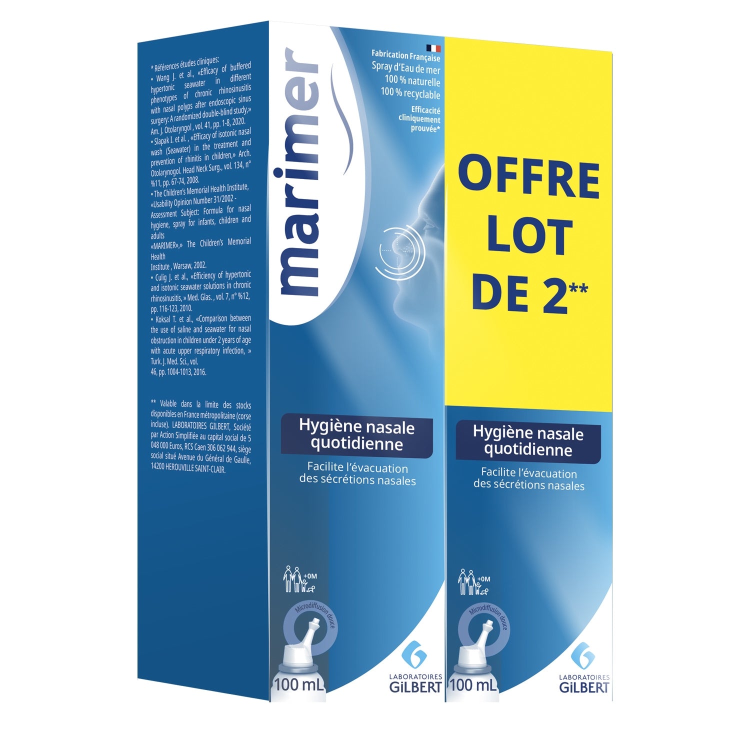 Eau de Mer Hygiène Nasale Quotidienne MARIMER 
