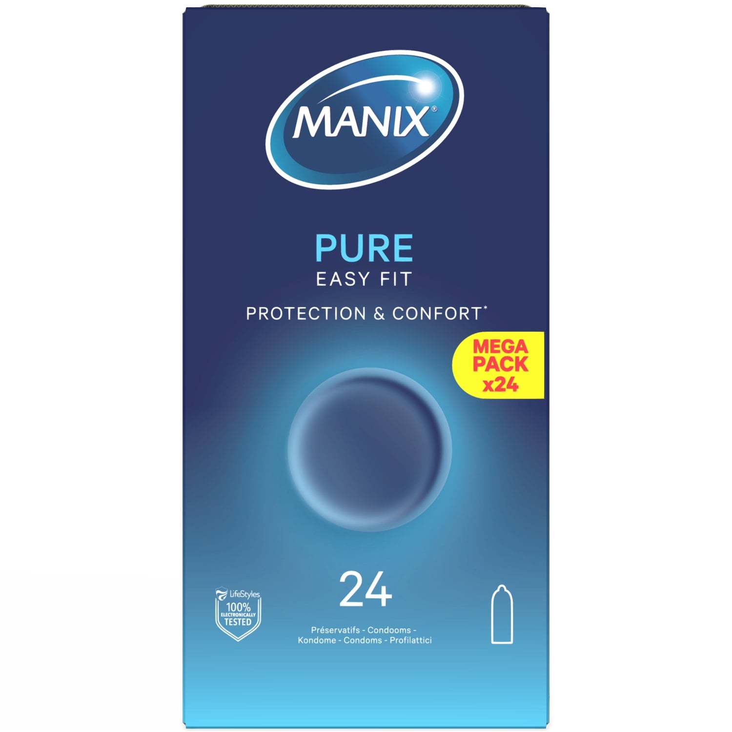 Préservatifs Easy Fit Pure MANIX 
