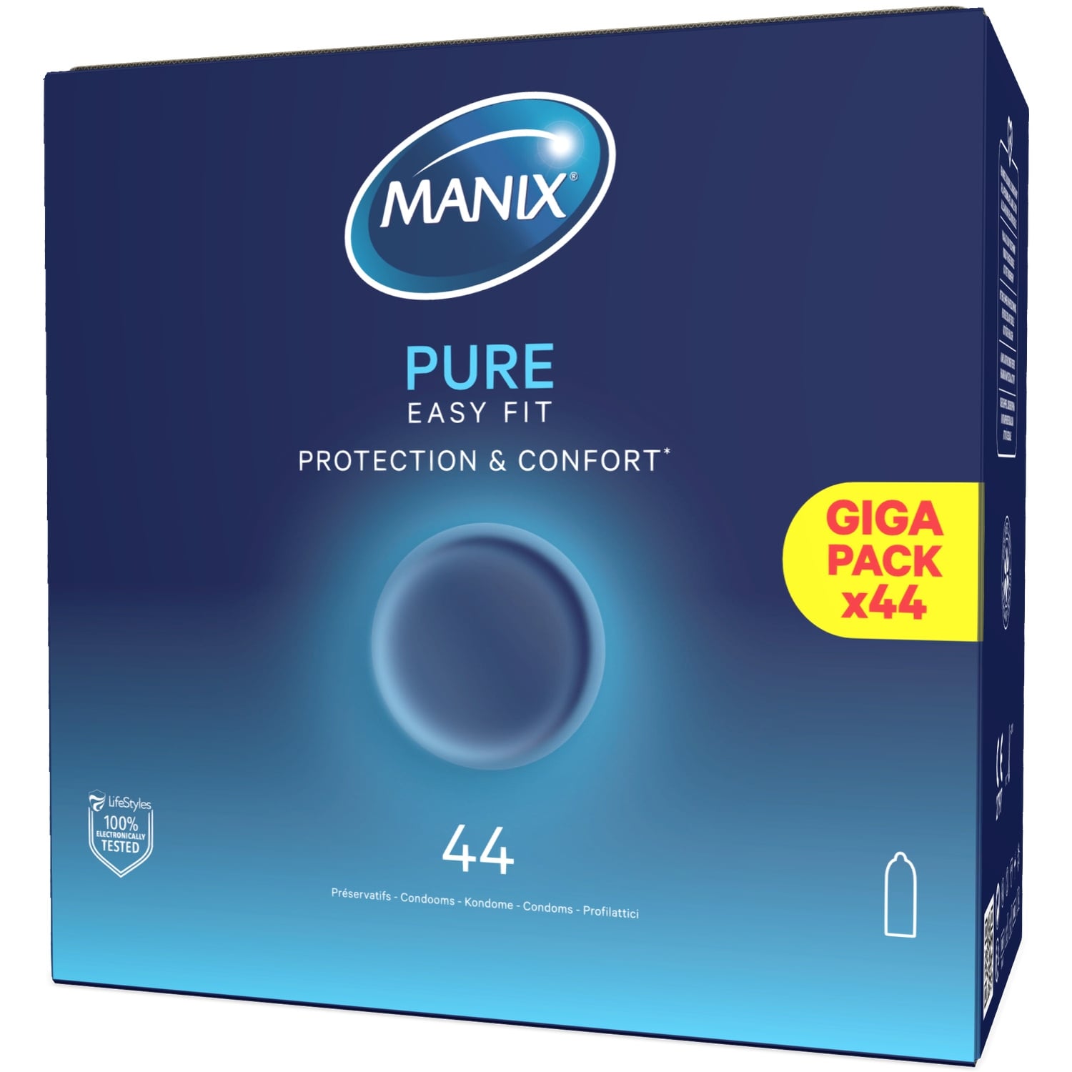 Préservatifs Easy Fit Pure Protection et Confort MANIX 