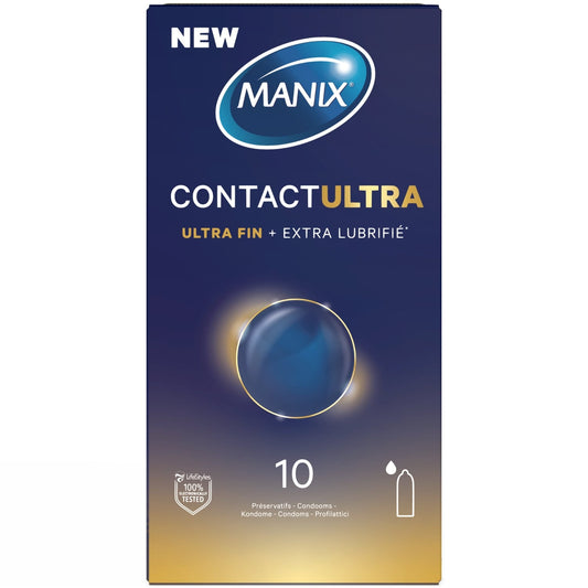 Préservatifs Contact Ultra Fin et Extra Lubrifié MANIX 