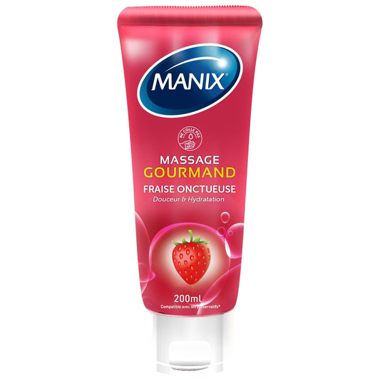 Gel Corps Gourmand Fraise Comestible MANIX 