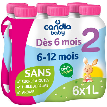 Lait Bébé Liquide 2ème Âge CANDIA BABY
