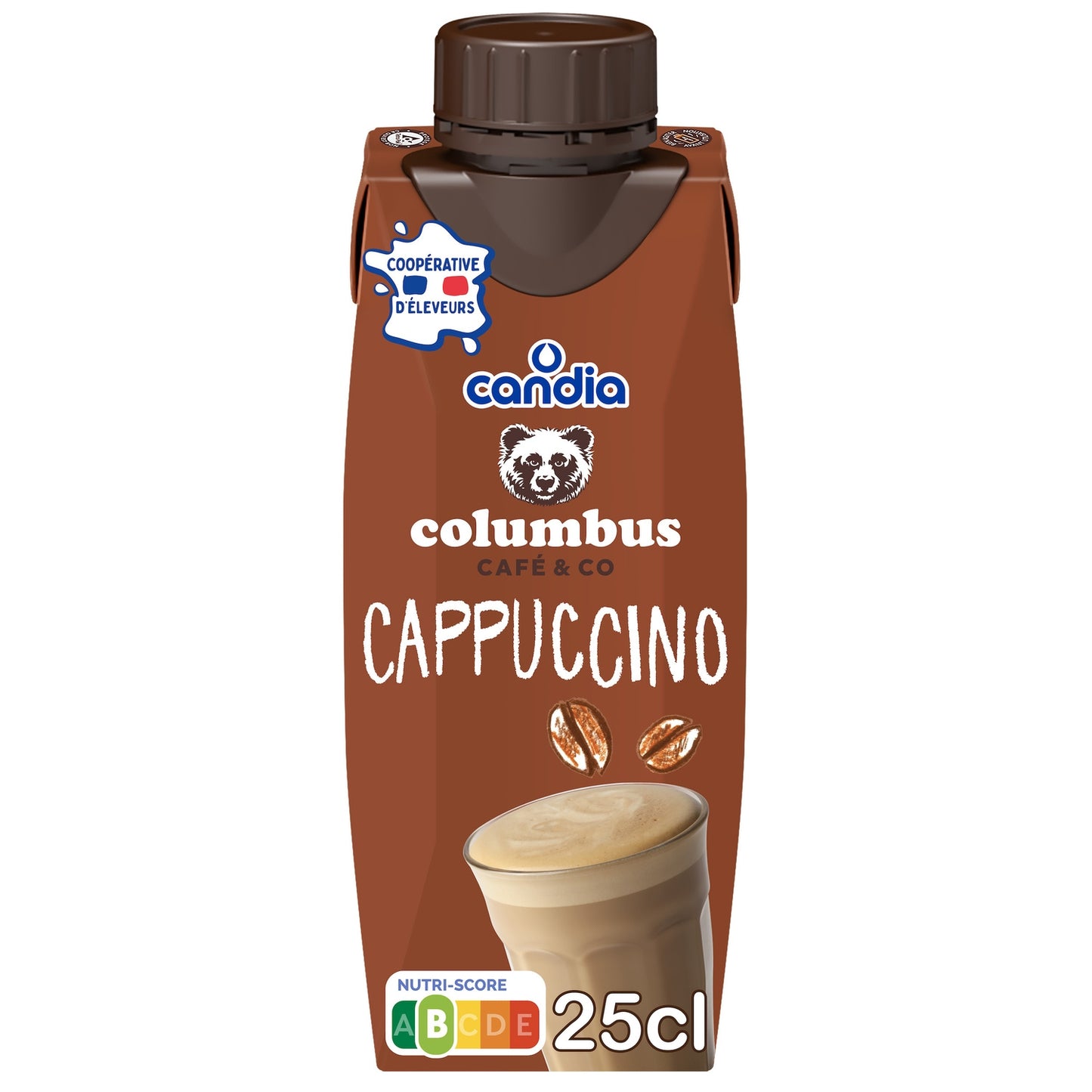 Boisson Lactée Café Cappuccino CANDIA COLUMBUS 