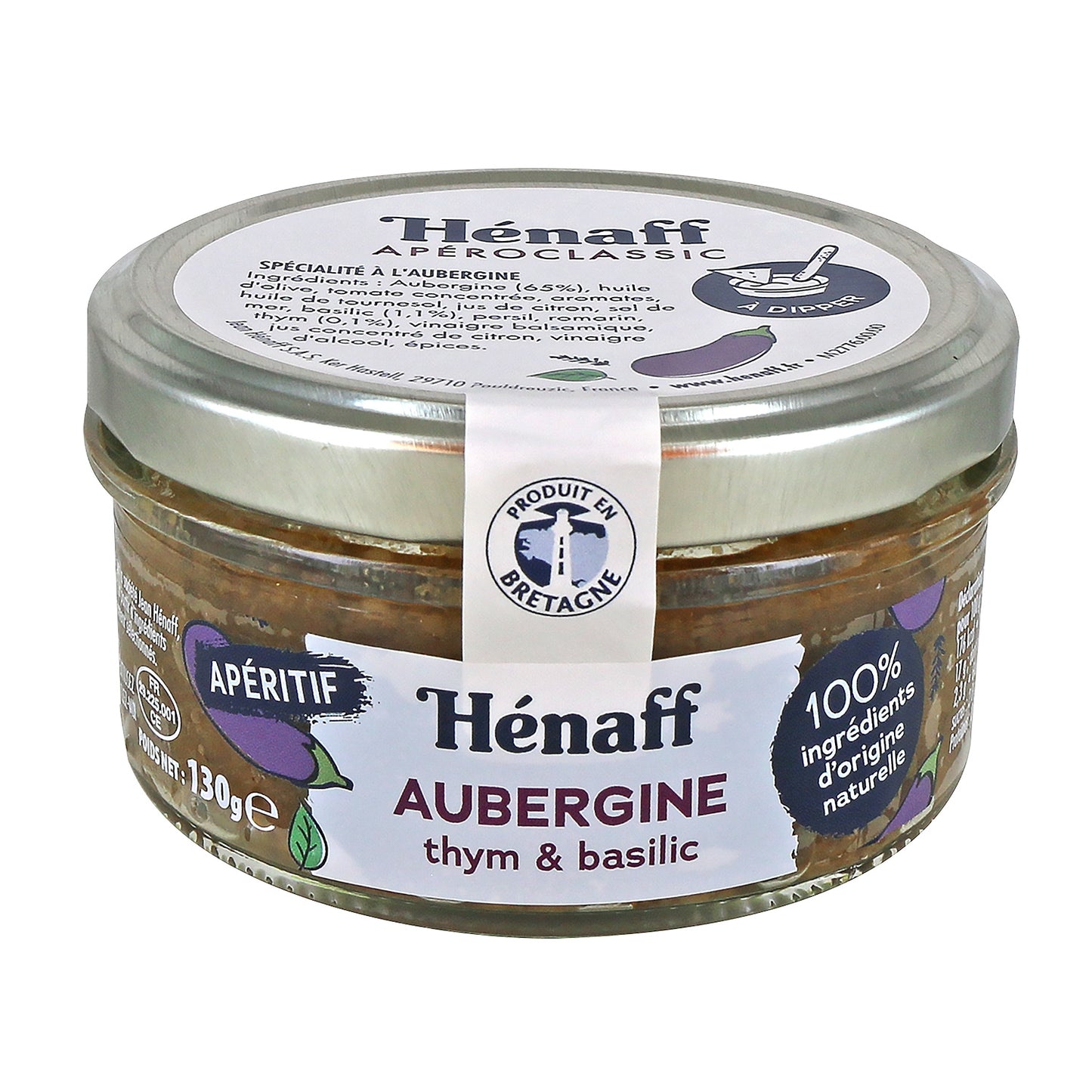 Tartinable Aubergine Thym et Basilic HENAFF