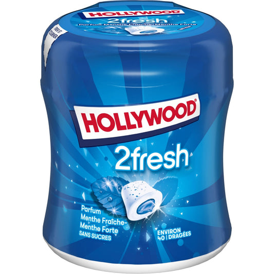 2fresh HOLLYWOOD Sugar-Free Strong Mint Chewing Gum