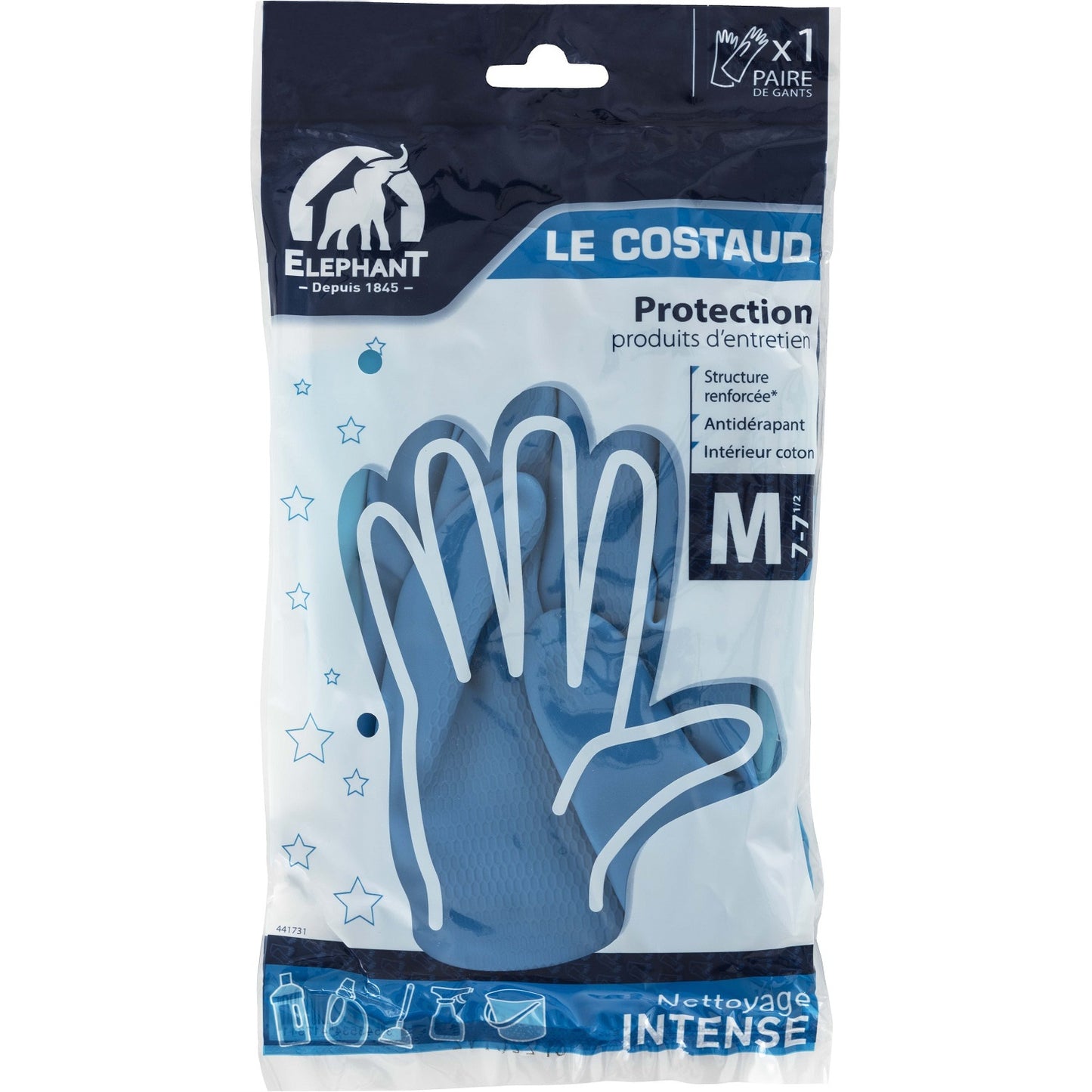Le Costaud Protection Gloves Size M 7-7 1/2 ELEPHANT