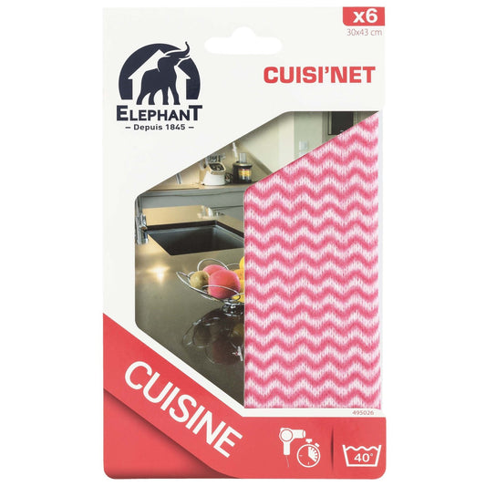 Chiffon de Cuisine ELEPHANT les 6 chiffons