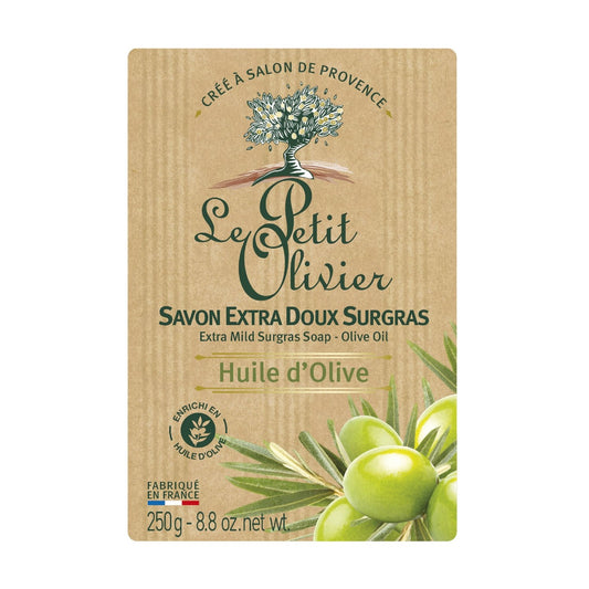 Savon Solide Extra Doux Surgras Huile d'Olive LE PETIT OLIVIER le savon de 250g