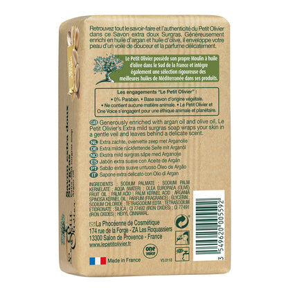 Extra Gentle Solid Soap with Argan Oil LE PETIT OLIVIER