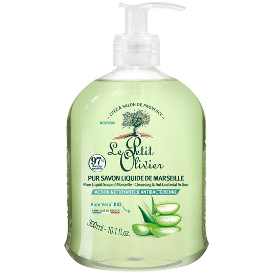 Savon Liquide Aloe Vera LE PETIT OLIVIER le flacon de 300mL