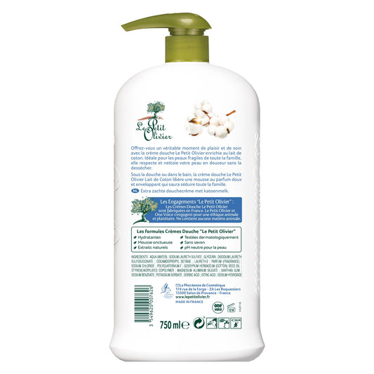 LE PETIT OLIVIER Extra Gentle Cotton Milk Shower Cream