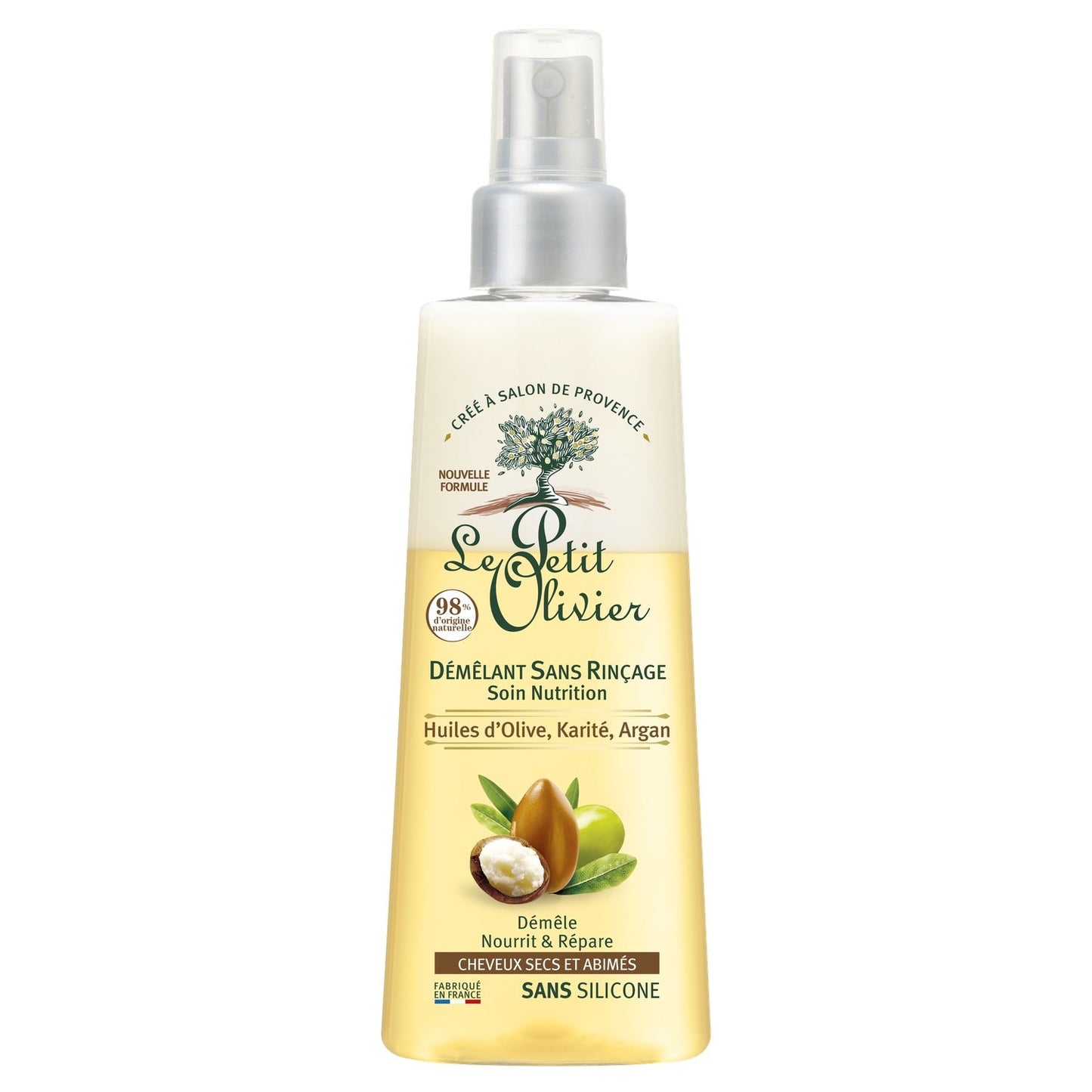 Nourishing Leave-In Conditioner for Children for Dry and Damaged Hair with Olive, Shea and Argan Oils LE PETIT OLIVIER