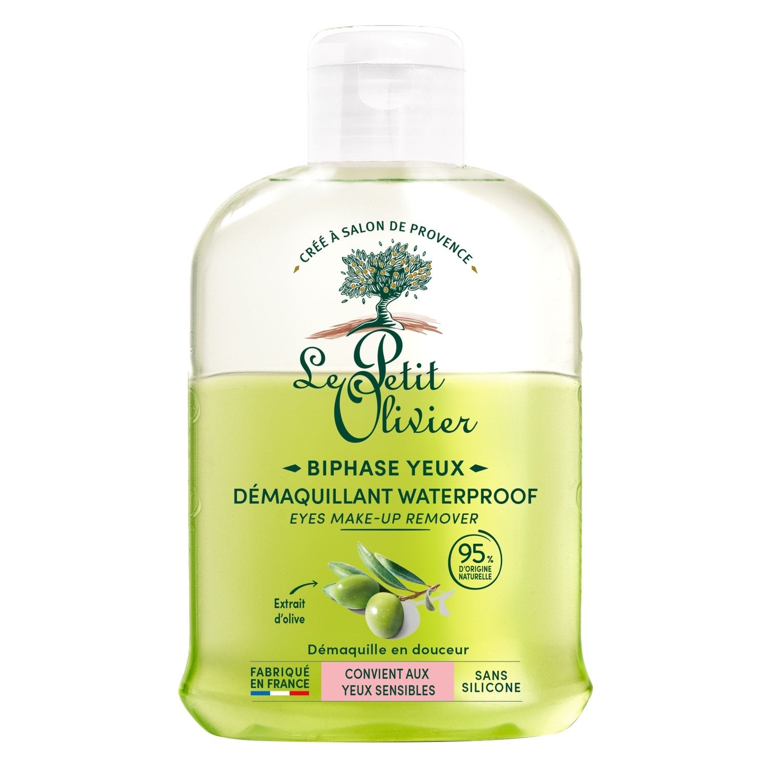 Démaquillant Yeux LE PETIT OLIVIER le flacon de 125 ml