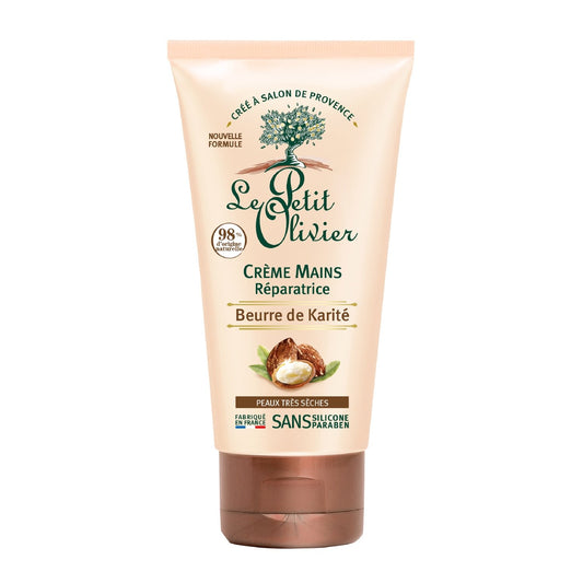 Crème Main Réparatrice Soulage Protège au Beurre de Karité LE PETIT OLIVIER le tube de 75mL