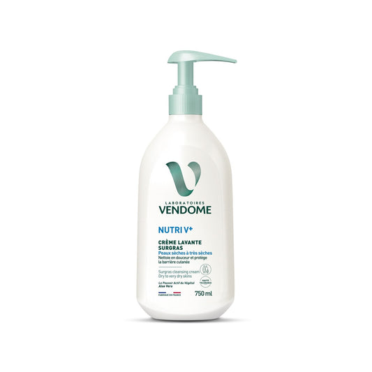 Crème Lavante Nutri V+ Surgras Peaux Sèches à Très Sèches VENDOME le flacon de 750mL