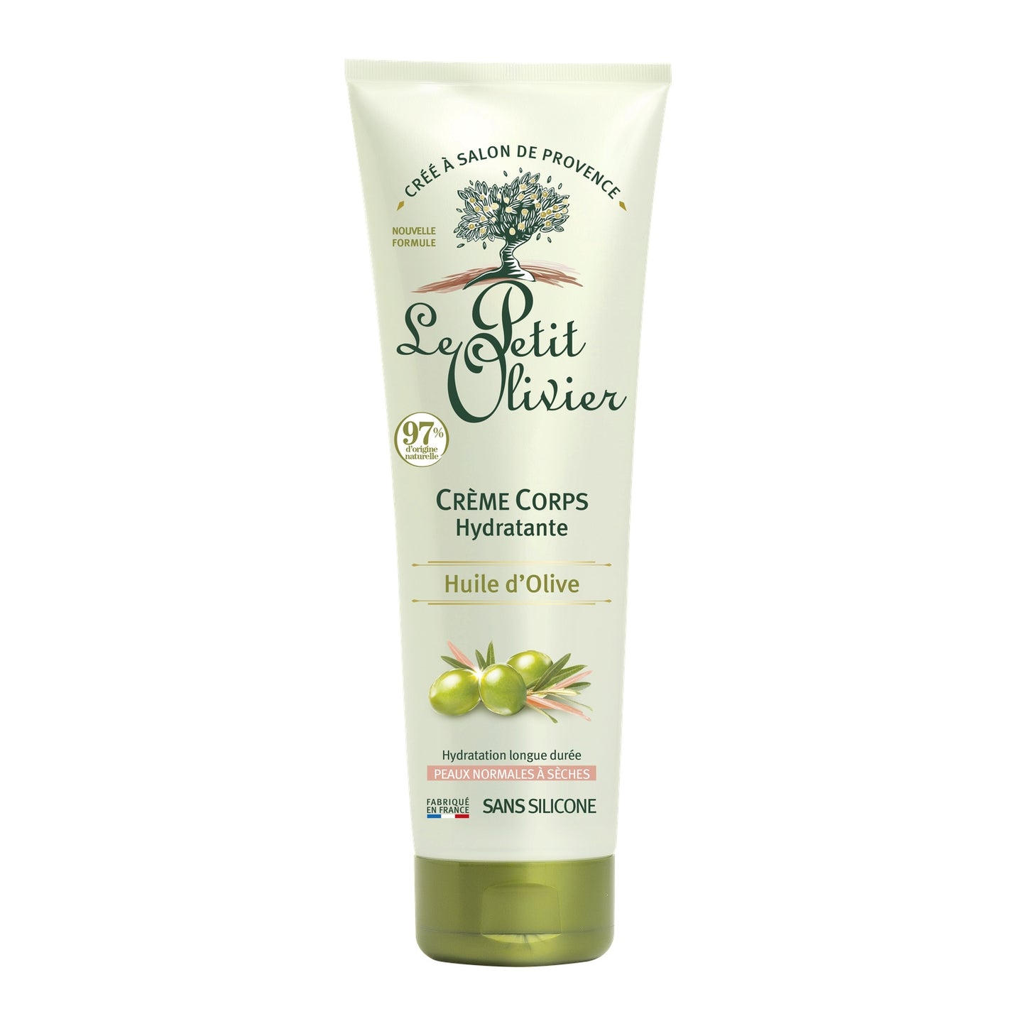 Crème Corps Peau Sèche et Sensible Hydratante Huile d'Olive LE PETIT OLIVIER 