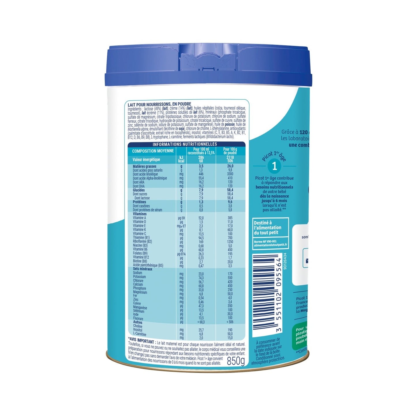 Babymilchpulver, 1. Lebensjahr PICOT LABORATOIRE