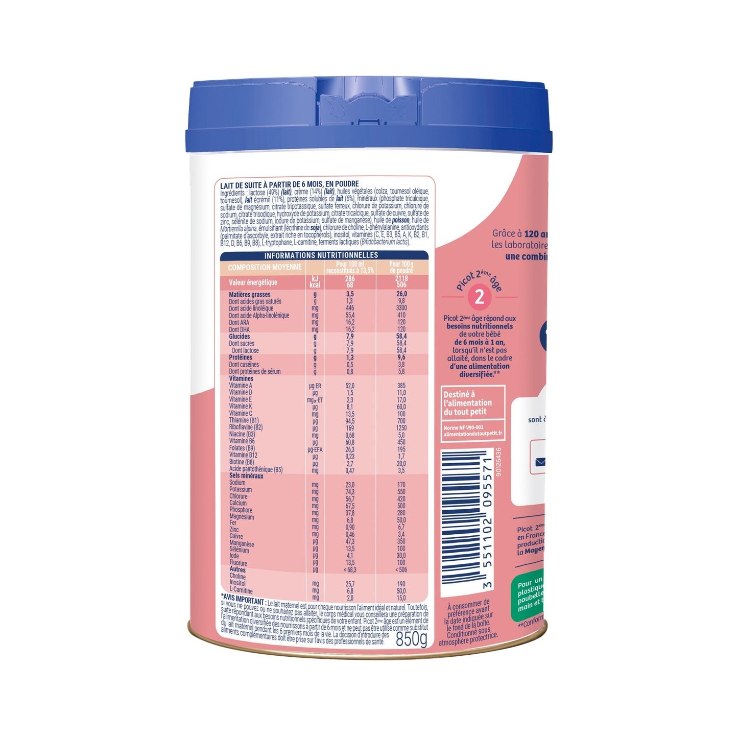 Lait Bébé en Poudre Dès 6 Mois, 2eme Âge LACTALIS