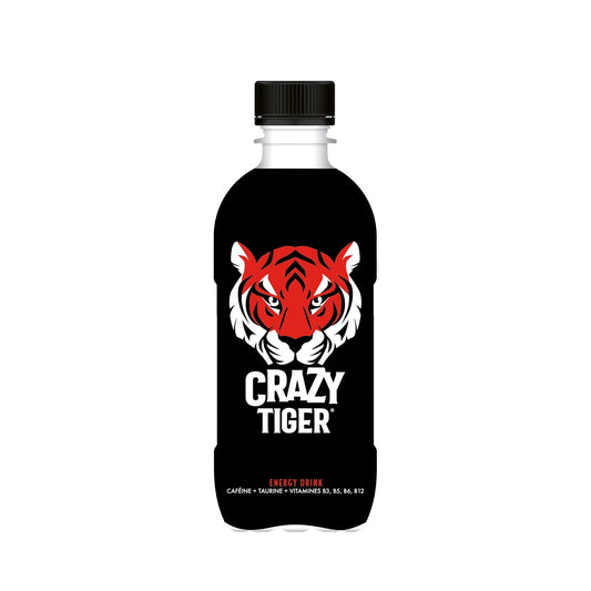 Boisson Énergisante Regular CRAZY TIGER la bouteille de 35cL